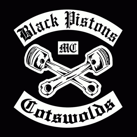Cotswolds chapter Black Pistons MC colours
